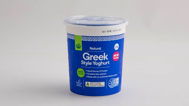 Woolworths Natural Greek Style Yoghurt Review Greek Yoghurt CHOICE