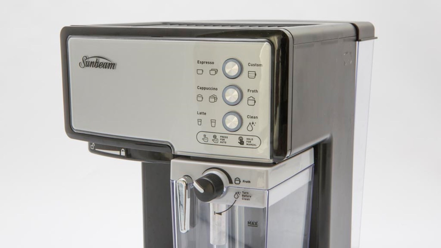 Sunbeam Café Barista EM5000 Review Home espresso coffee machine CHOICE