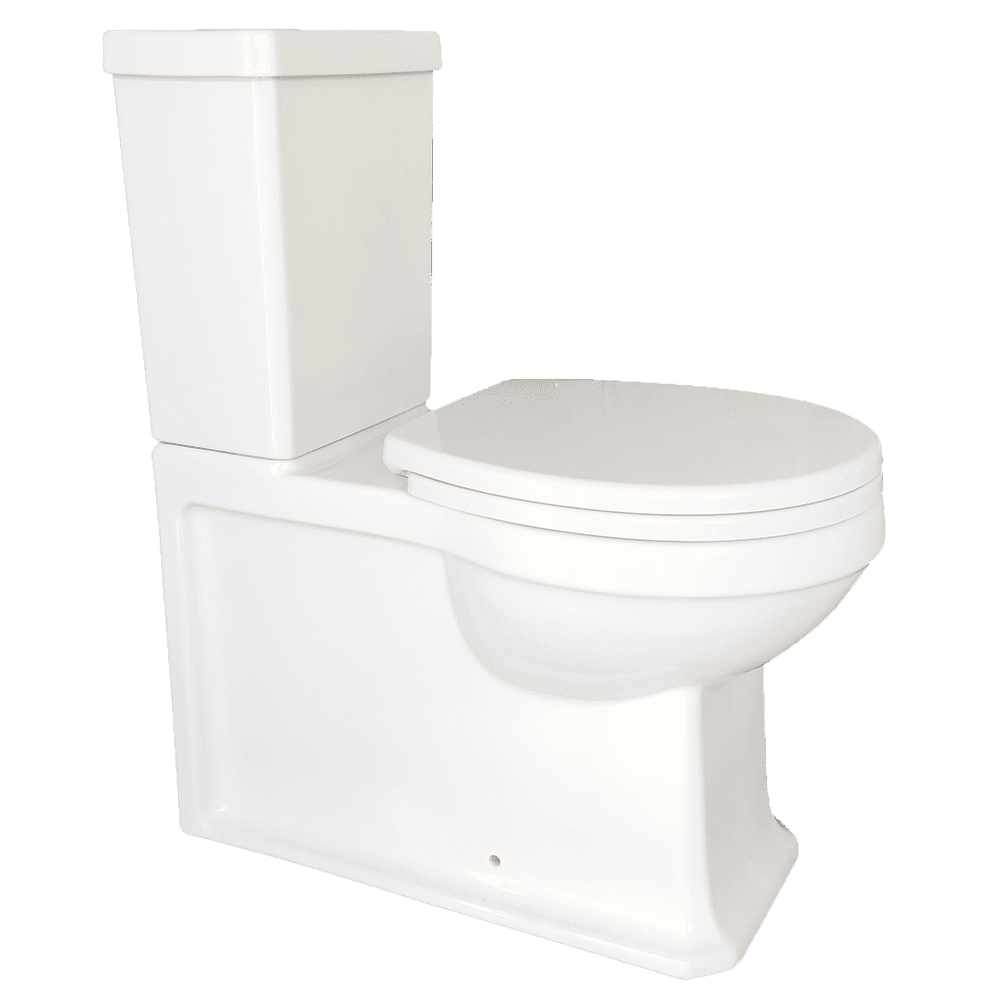 Abey Burlington Traditional Rimless Wall Faced Toilet Suite carousel image