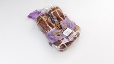 Aldi Bakers Life Chocolate Hot Cross Buns with Milk Chocolate Chips