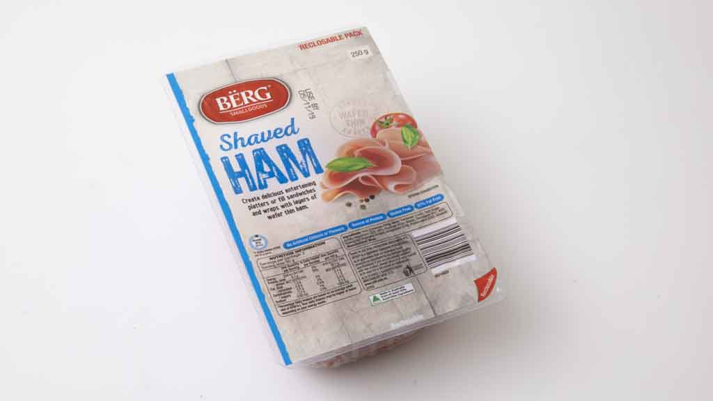 Aldi Berg Smallgoods Shaved Ham 250g