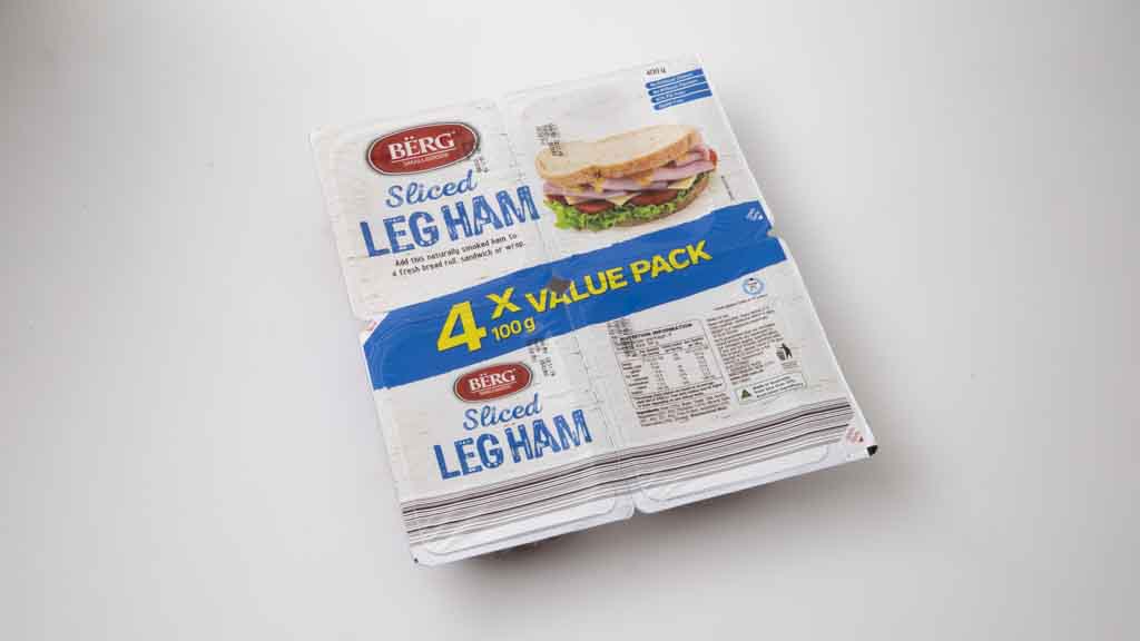 Aldi Berg Smallgoods Sliced Leg Ham 4x value pack