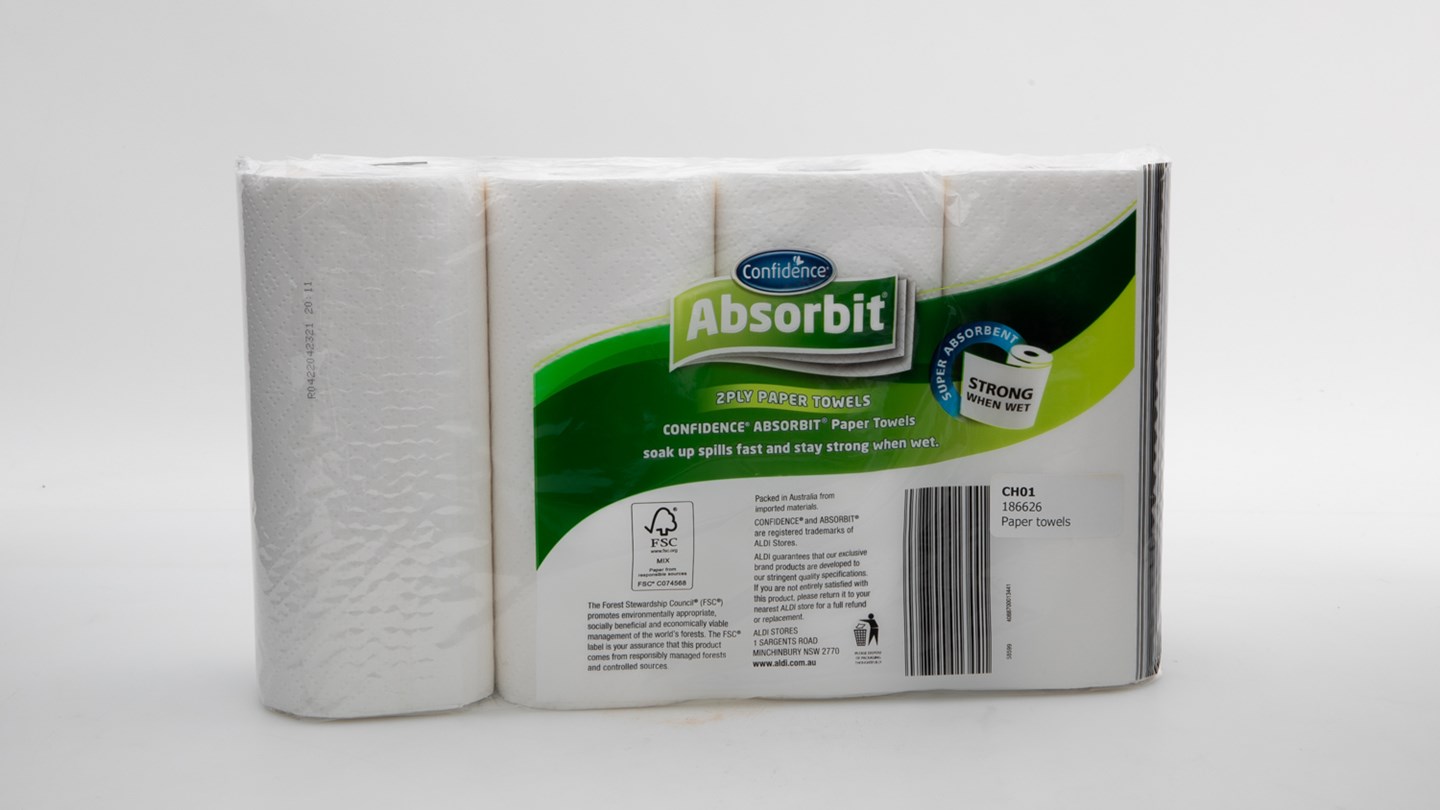 Aldi Confidence Absorbit Review Paper towel CHOICE