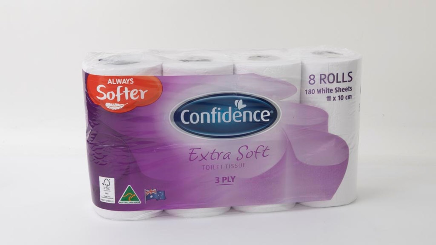 Aldi Confidence Extra Soft Toilet Tissue 3 Ply White Double Length 4 Rolls Review Toilet paper