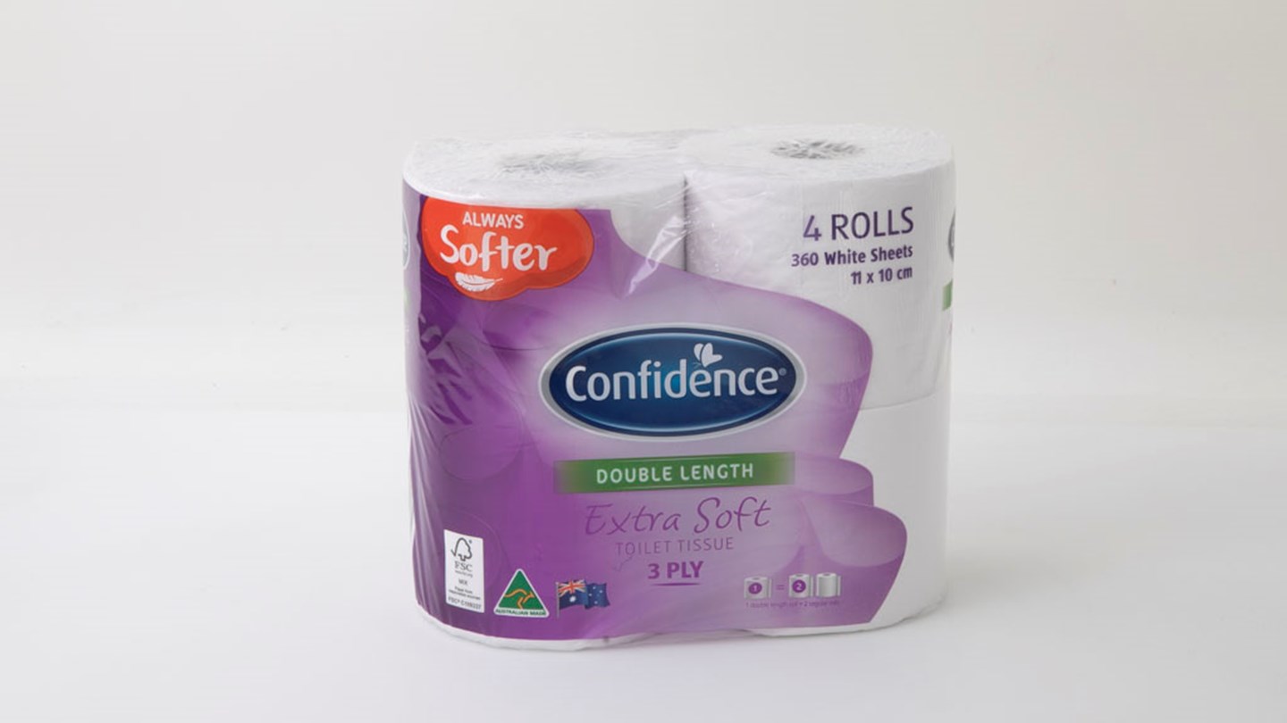 Aldi Confidence Hypoallergenic Toilet Tissue 2 Ply White 12 Rolls