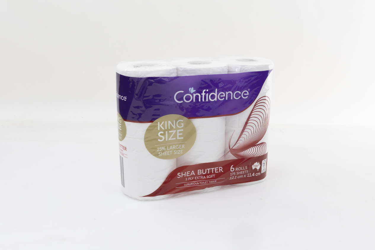 Aldi Confidence Shea Butter 3 Ply Extra Soft Luxurious Toilet Tissue King Size carousel image