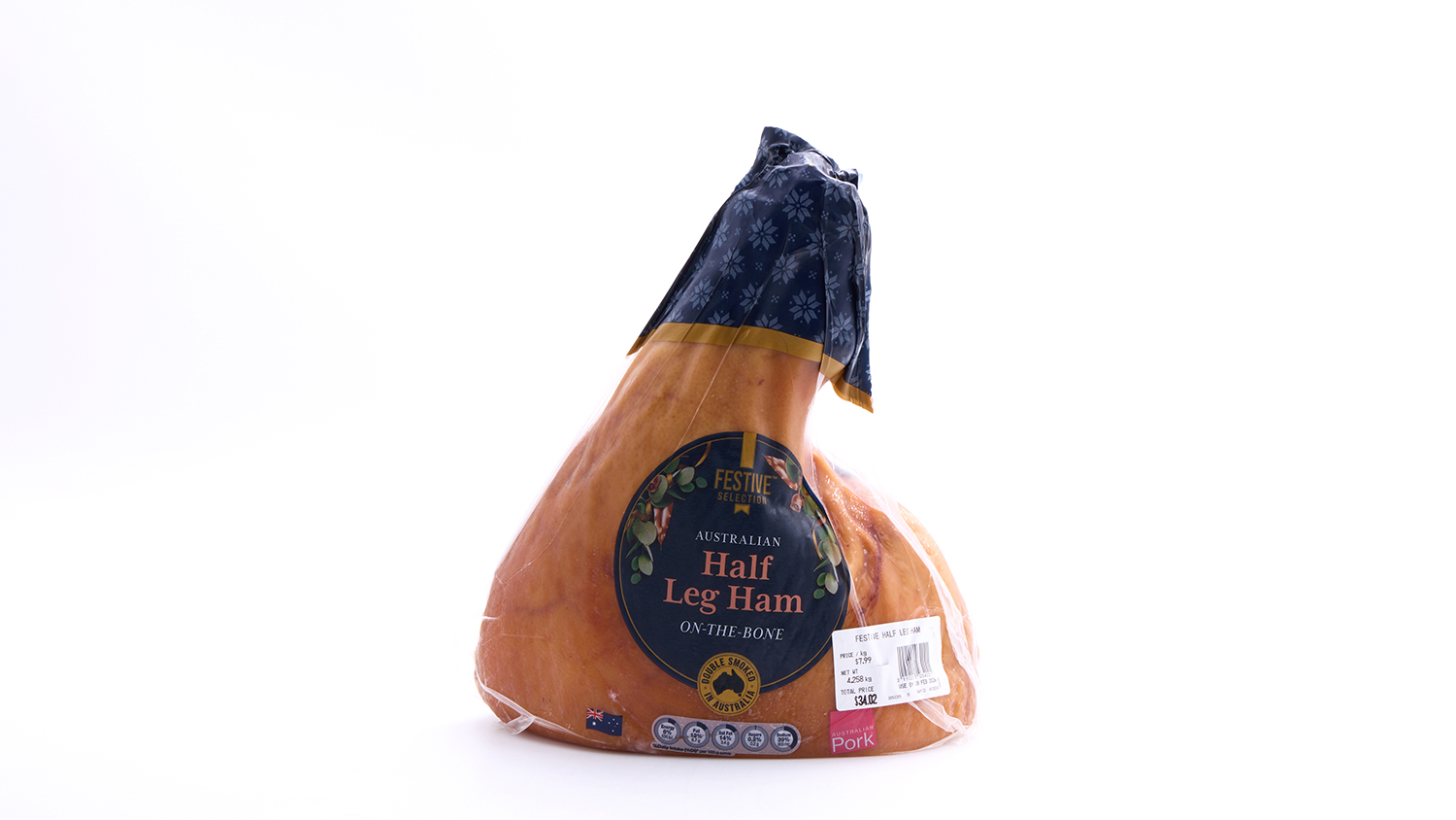 Aldi Festive Selection Australian Half Leg Ham On-The-Bone
