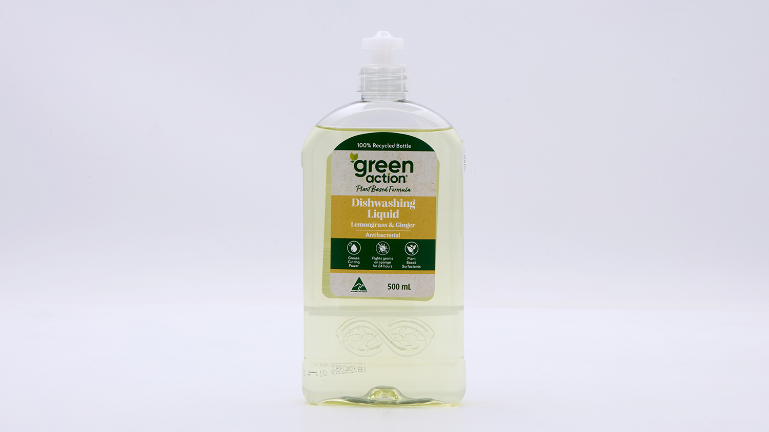 Aldi Green Action Dishwashing Liquid Lemongrass and Ginger Antibacterial