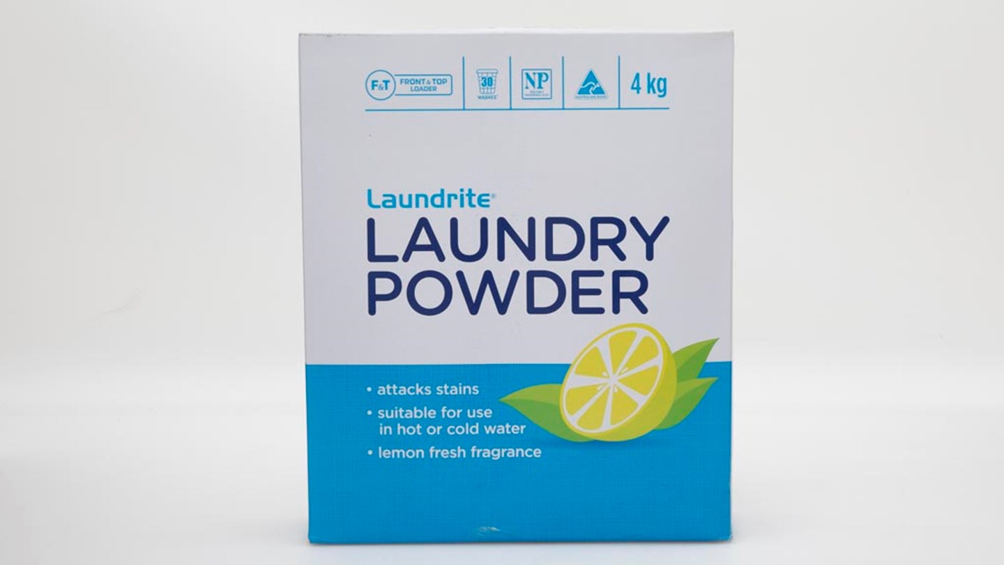 Aldi Laundrite Laundry Powder Top Review Laundry detergent CHOICE