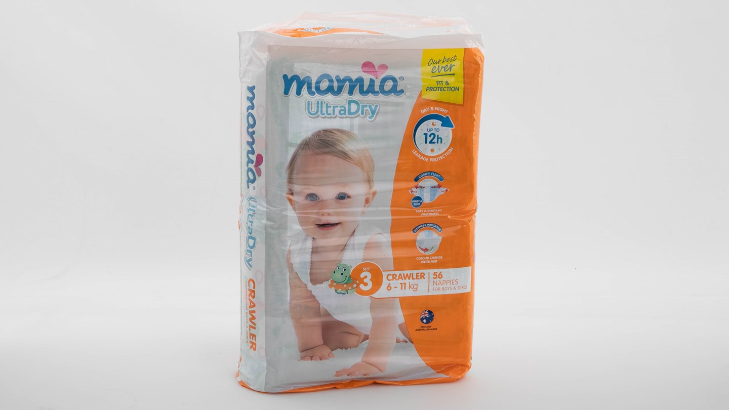 Aldi Mamia Ultra Dry Size 2 Infant Review | Disposable nappy | CHOICE