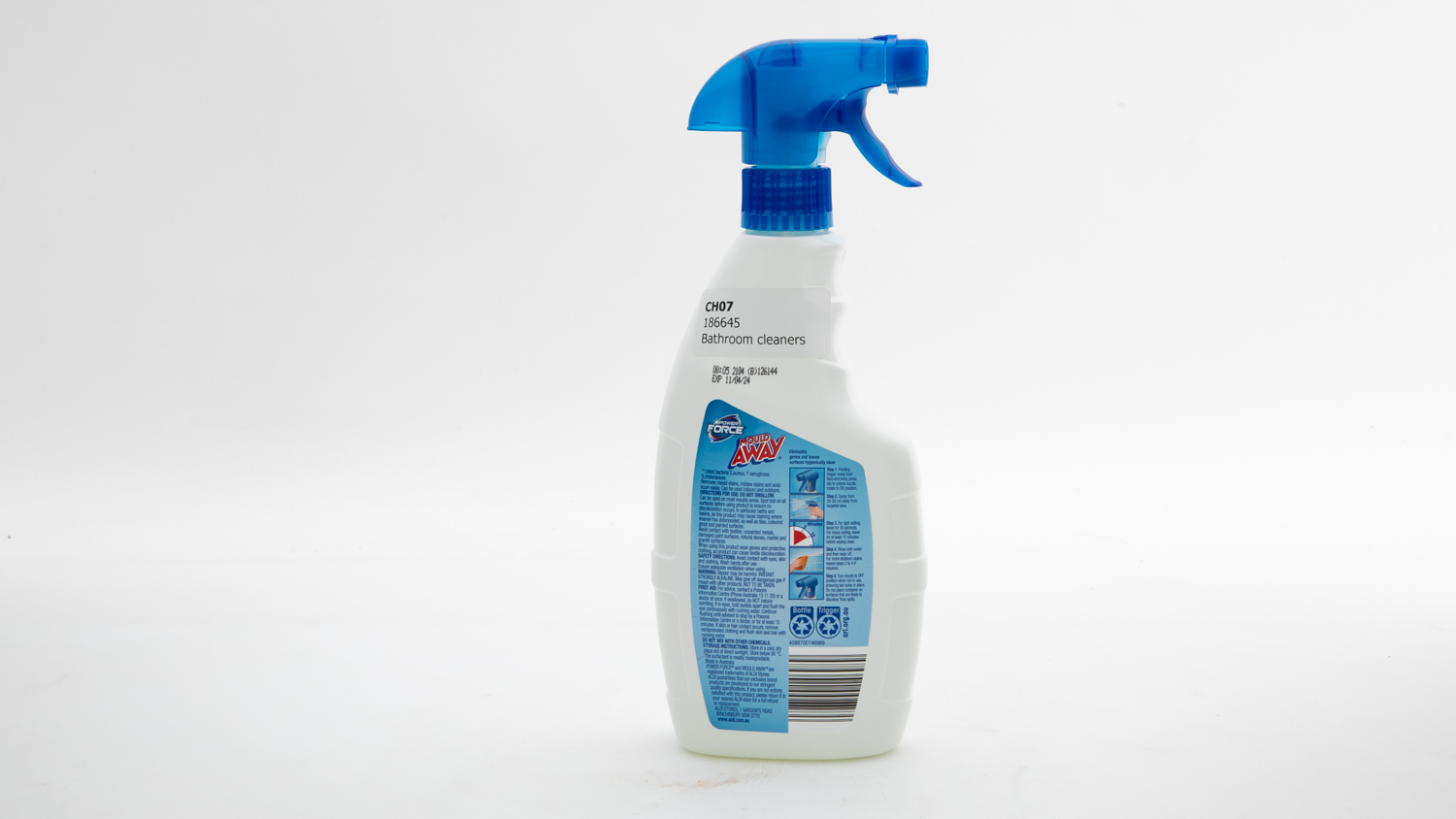 Aldi Power Force Mould Away Review Bathroom cleaner CHOICE