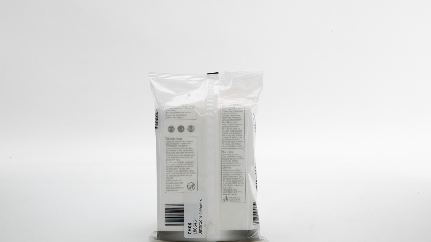 Aldi Power Force Pro Bathroom Cleaning Wipes Review Bathroom cleaner