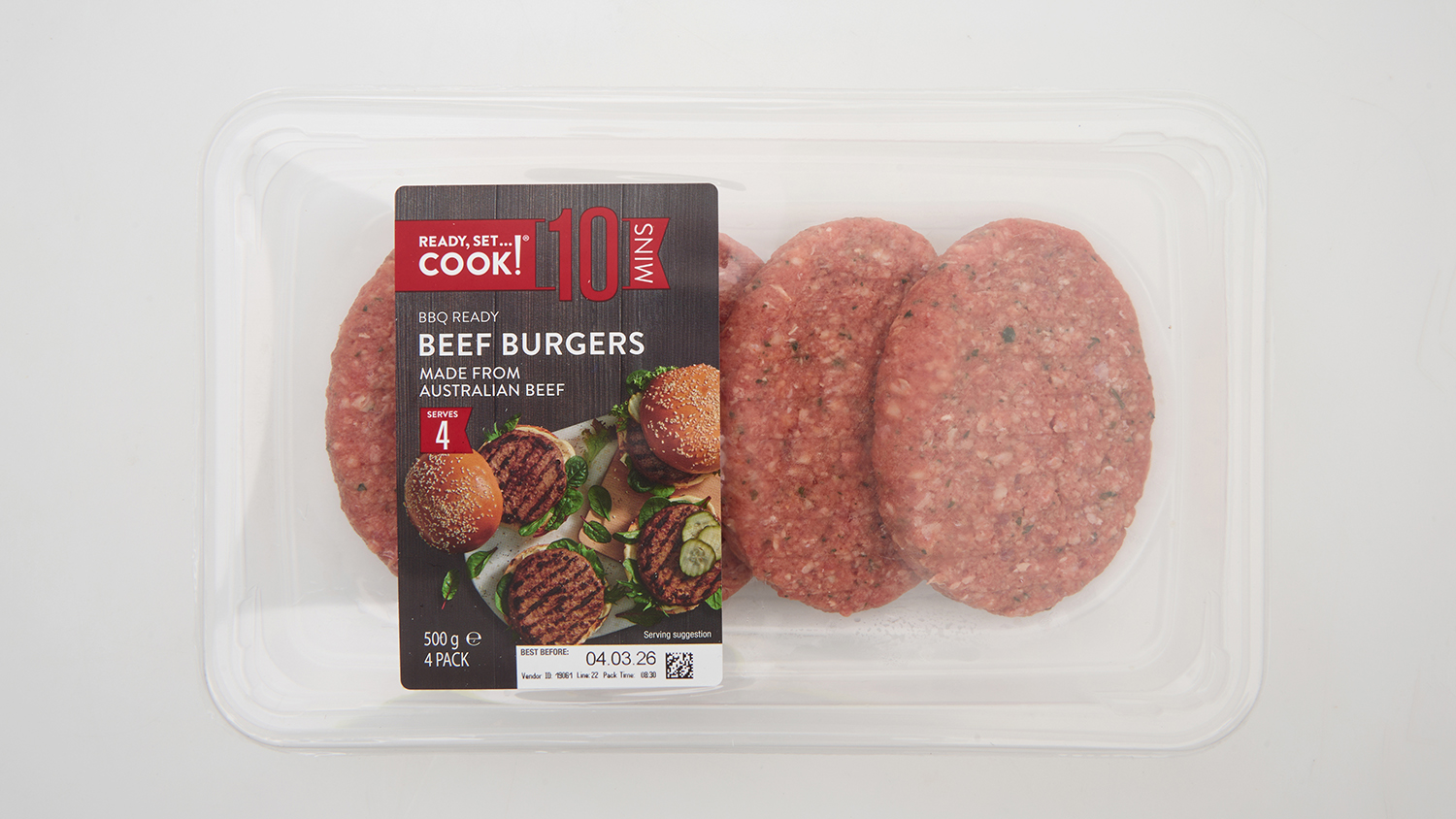 Aldi  Ready Set Cook Beef Burgers
