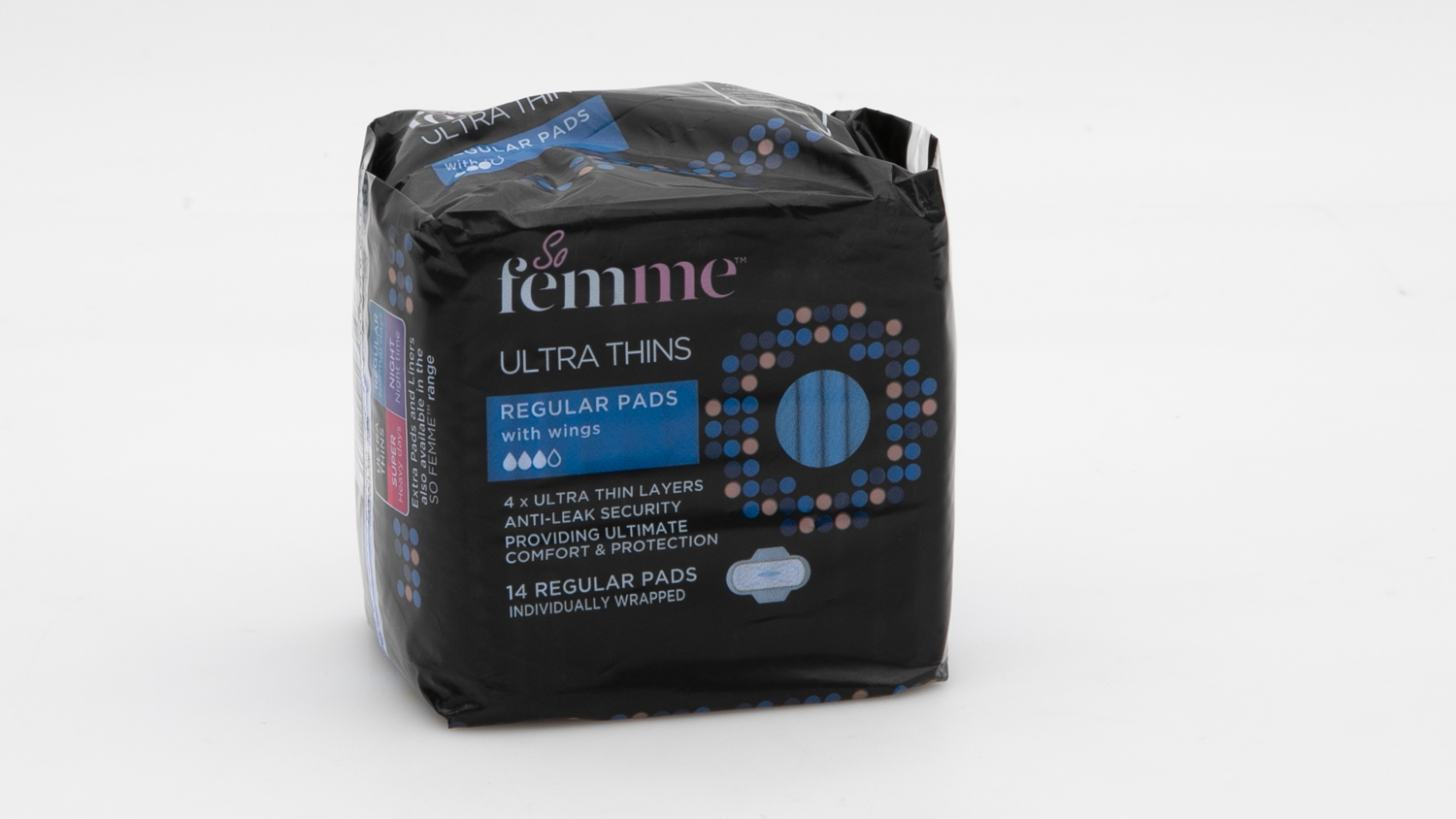 Aldi So Femme Ultra Thins Regular Pads with wings carousel image