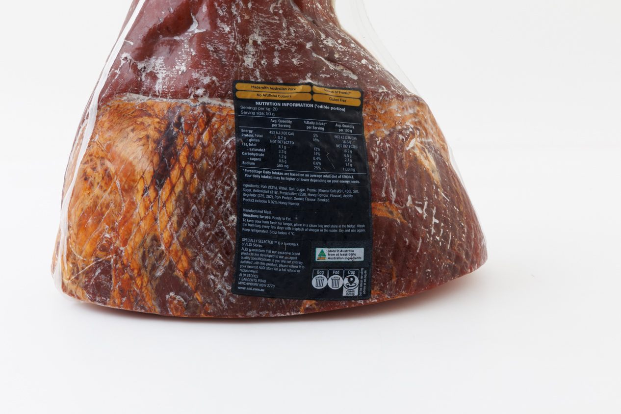 Aldi Specially Selected Premium Triple Smoked Half Leg Ham