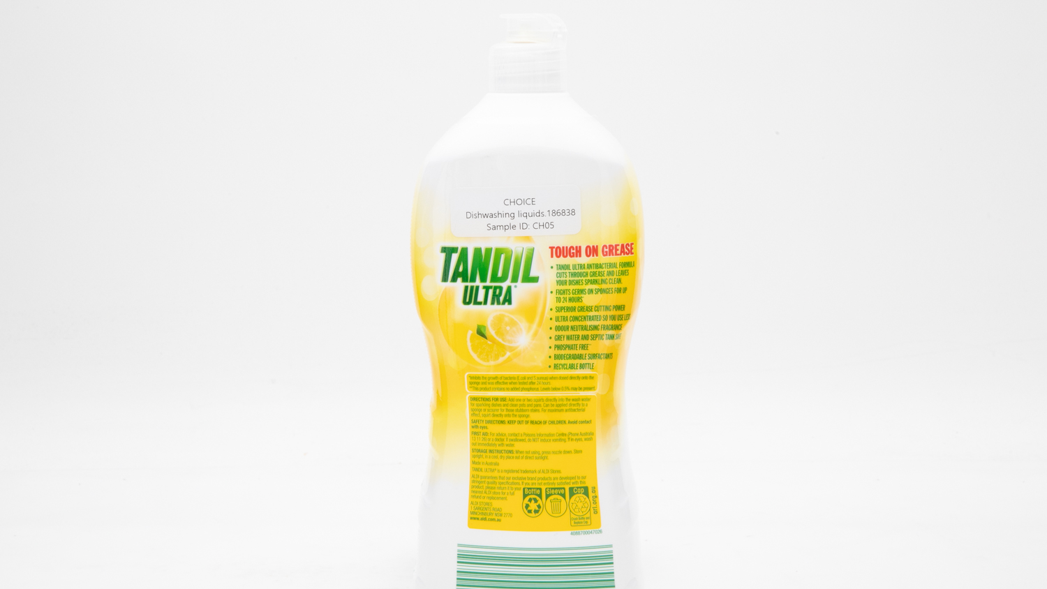 Aldi Tandil Ultra Antibacterial Lemon Fragrance Review Dishwashing