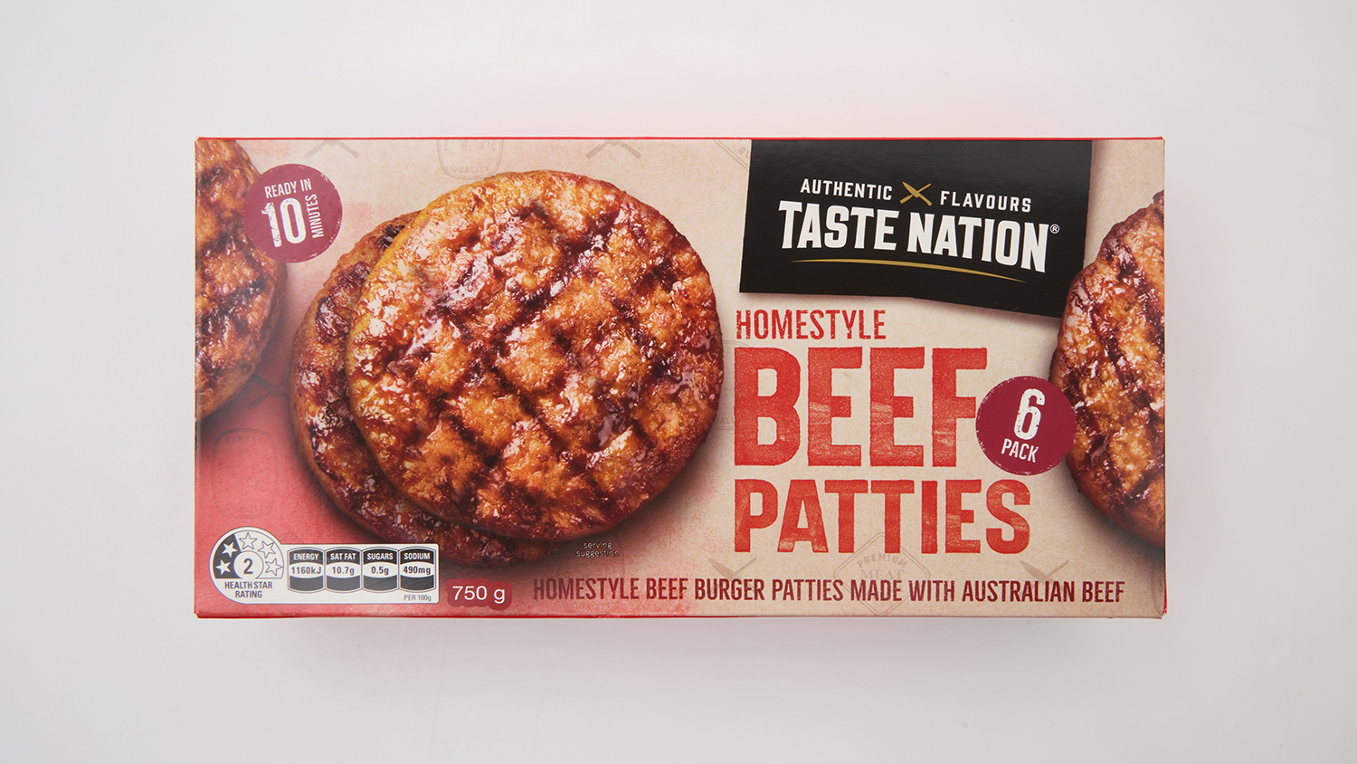 Aldi  Taste Nation Homestyle Beef Patties