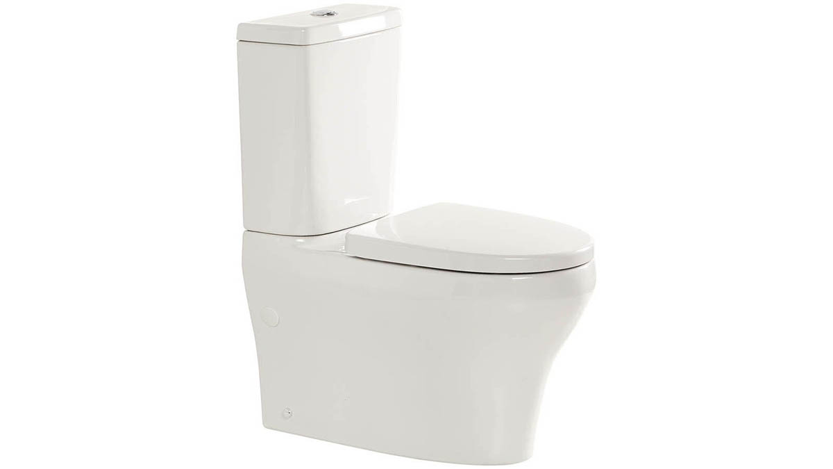 American Standard Cygnet Close Coupled Back to Wall Bottom Inlet Toilet Suite with a Soft Close Quick Release White Seat