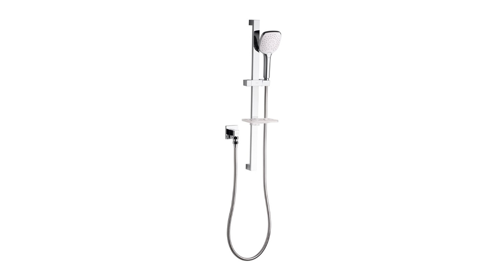 American Standard Cygnet Single Rail Shower Square with Wall Water Inlet Chrome 9508677