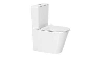 American Standard Heron Hygiene Rim Back Inlet Close Coupled Back to Wall Toilet Suite with Soft Close Quick Release Seat White