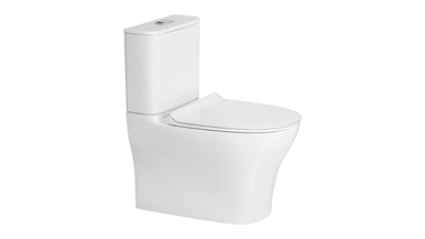 American Standard Signature Hygiene Rim Close Coupled Back to Wall Back Inlet Toilet Suite CrystaSleek with Soft Close Quick Release White Seat