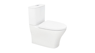 American Standard Signature Hygiene Rim Close Coupled Back to Wall Back Inlet Toilet Suite with Soft Close Quick Release White Seat