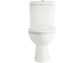 Wickes Dual Flush Toilet Cistern Replacement Push Button - Chrome
