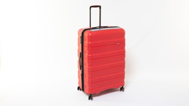 red hard case suitcase