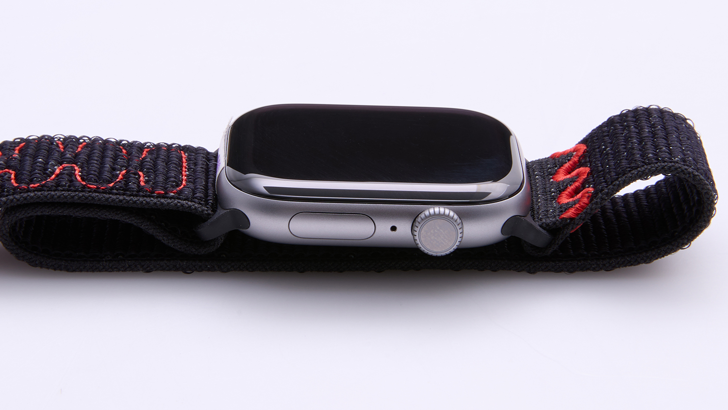 Apple Watch Series 11 GPS, 46mm Space Grey Aluminium Case with Midnight Black Nike Sport Loop