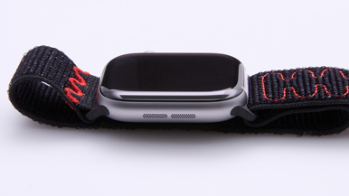 Apple Watch Series 11 GPS, 46mm Space Grey Aluminium Case with Midnight Black Nike Sport Loop