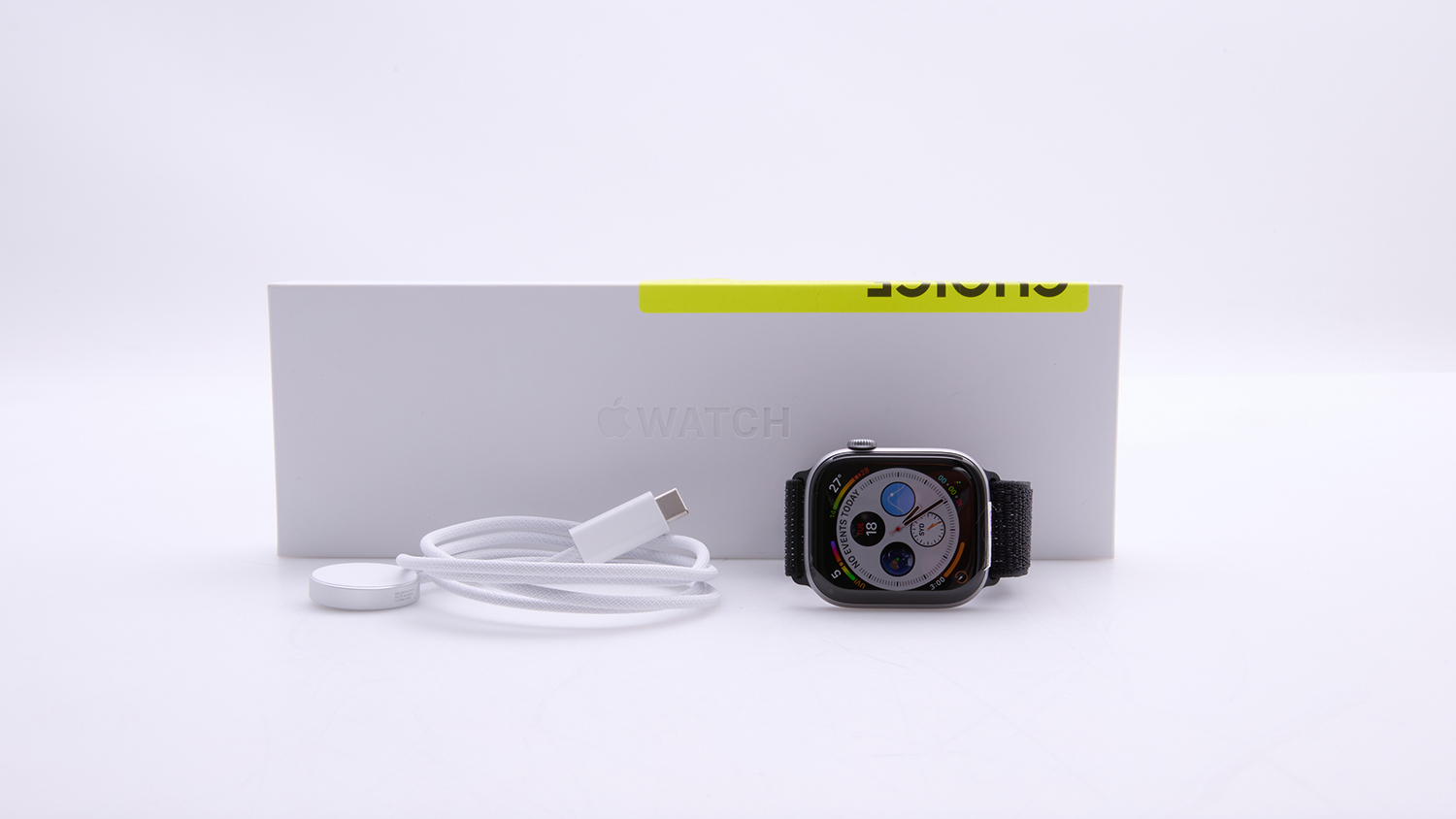 Apple Watch Series 11 GPS, 46mm Space Grey Aluminium Case with Midnight Black Nike Sport Loop