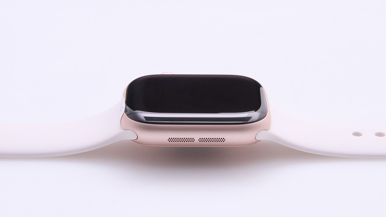 Apple Watch Series 11 GPS + Cellular, 42mm Rose Gold Aluminium Case with Light Blush Sport Band - S/M