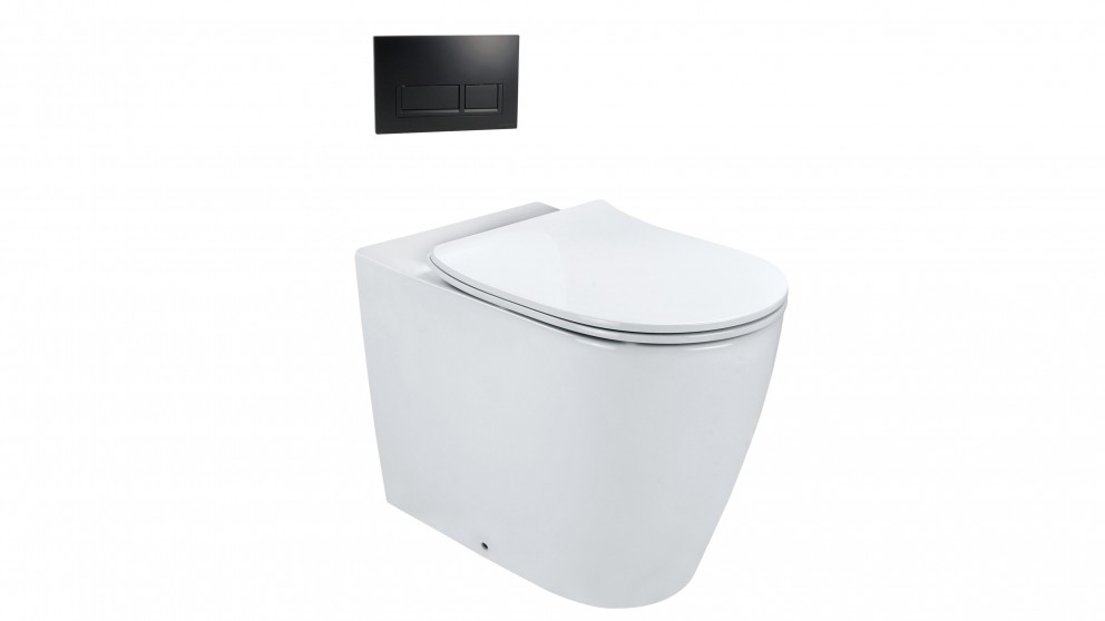 Arcisan Synergii Wall Faced Pan with In Wall Cistern and Xoni Matte Black Flush Panel carousel image