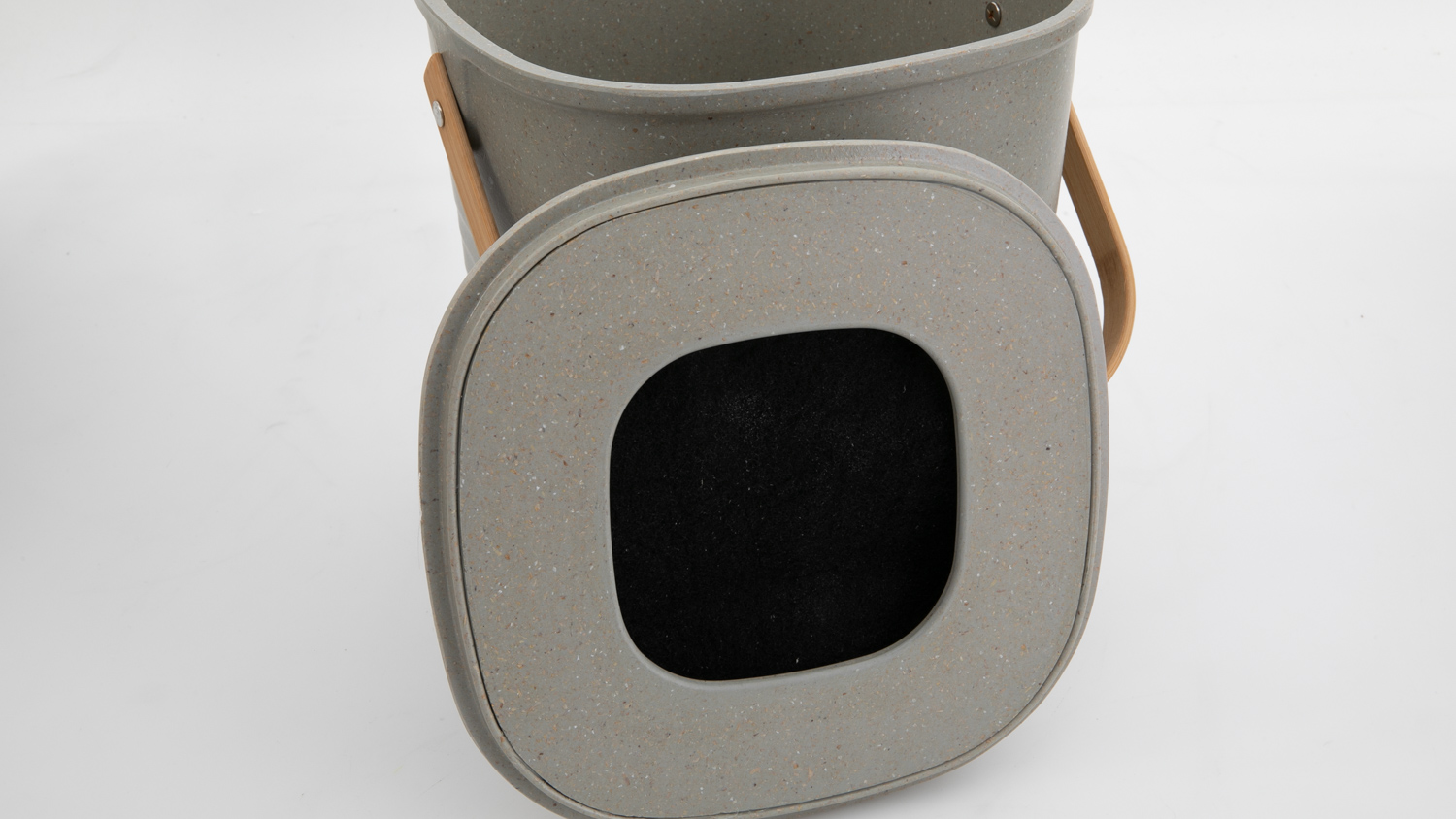 Avanti Bamboo Square Eco Compost Bin 8L