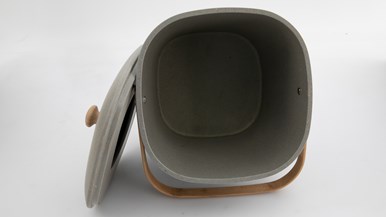 Avanti Bamboo Square Eco Compost Bin 8L