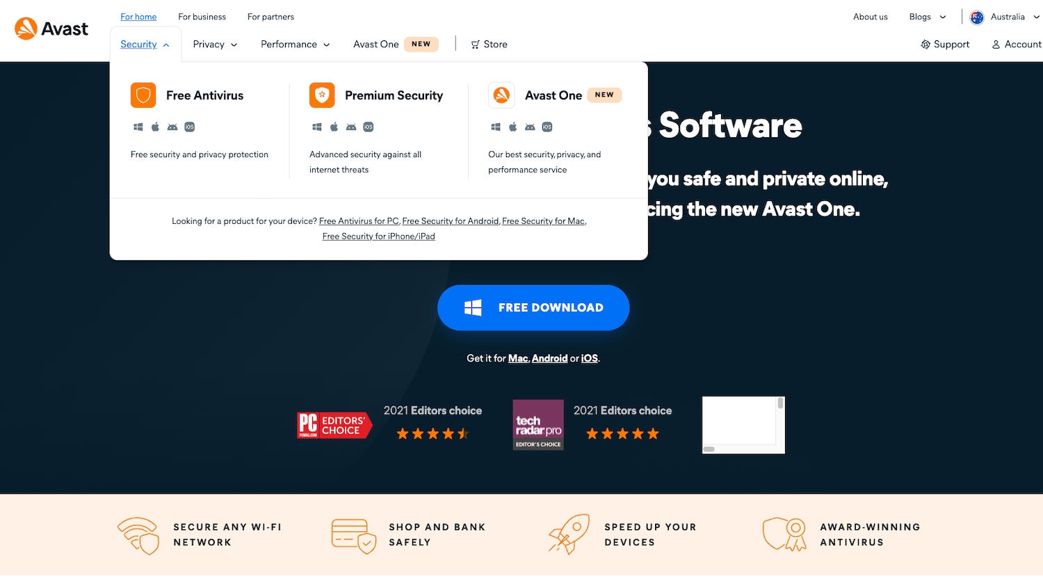 does avast free protect crypto