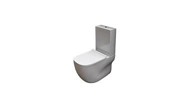 Axa Wild Close Coupled Back To Wall Rimless Toilet Suite Soft Close Quick Release Seat White