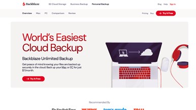 Backblaze Unlimited Backup