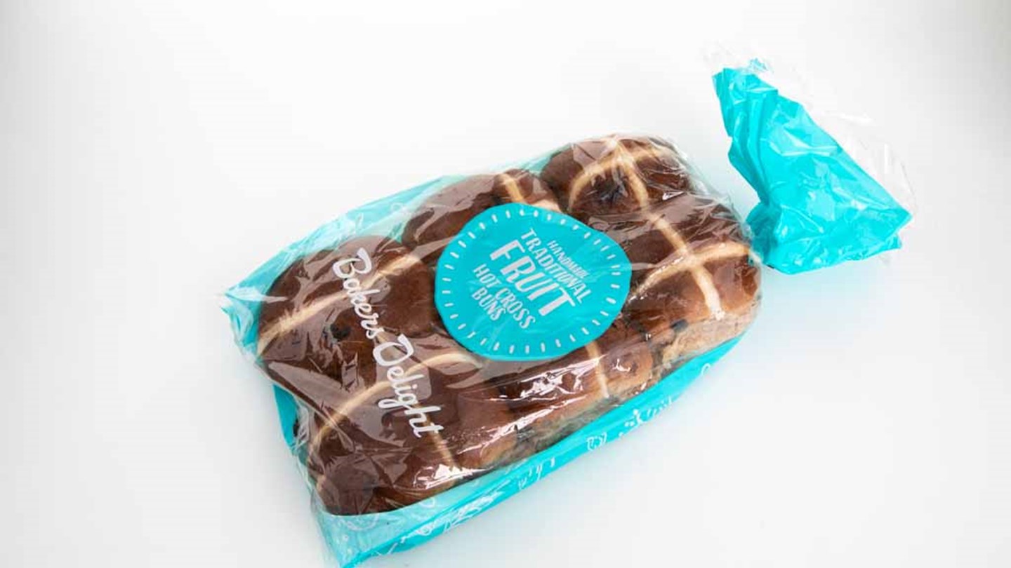 Bakers Delight Apple & Cinnamon Review Hot cross bun CHOICE