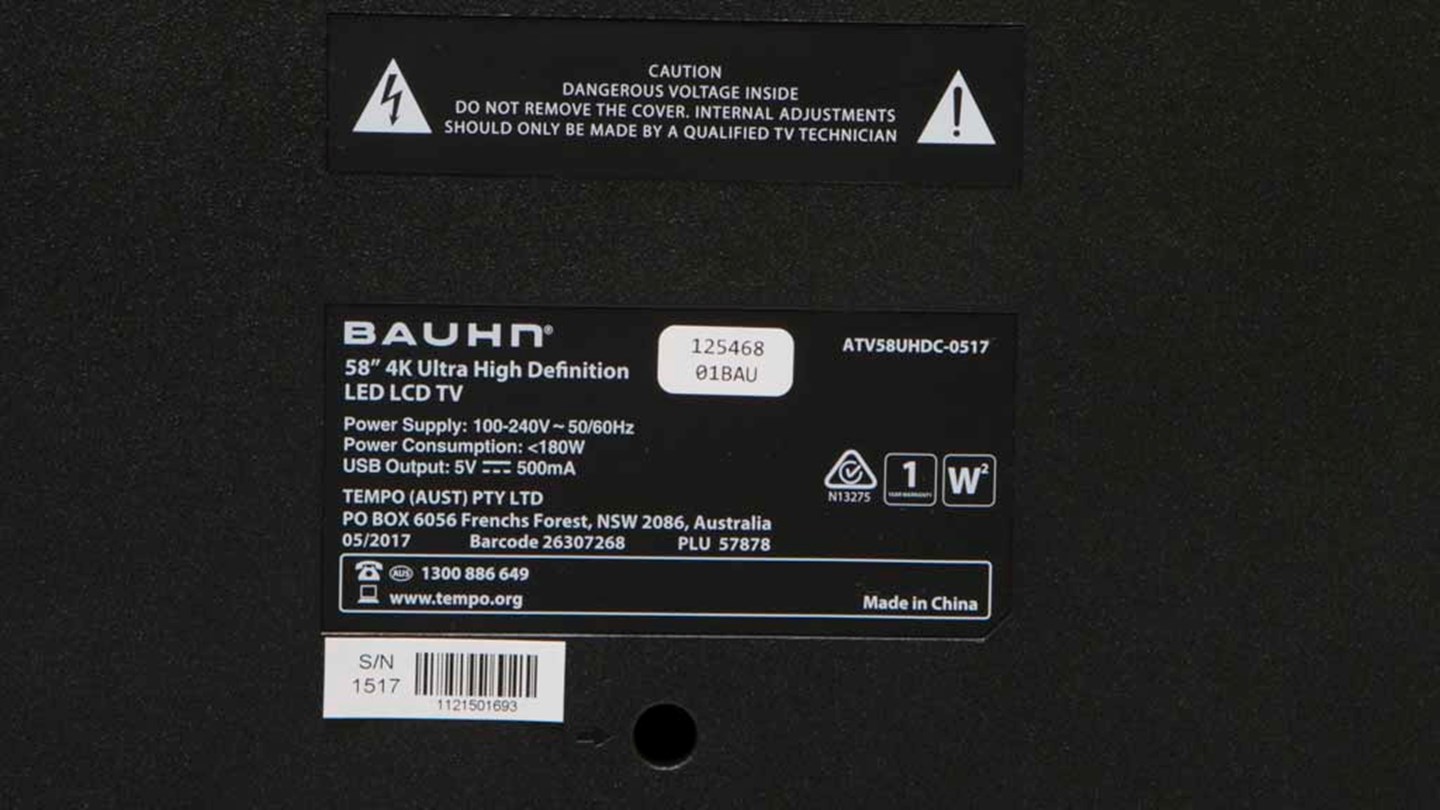 Bauhn (Aldi) ATV58UHDC-0517