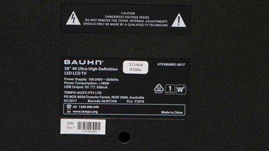 Bauhn (Aldi) ATV58UHDC-0517