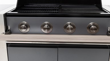 Beefeater BDB1540GA 1500 Series 4 Burner on Cart with Side Burner