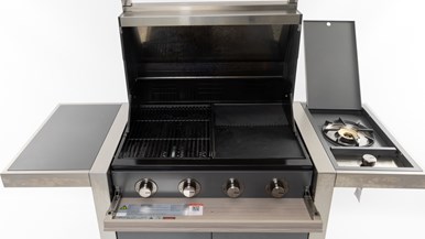 Beefeater BDB1540GA 1500 Series 4 Burner on Cart with Side Burner