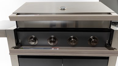 Beefeater BDB1540GA 1500 Series 4 Burner on Cart with Side Burner