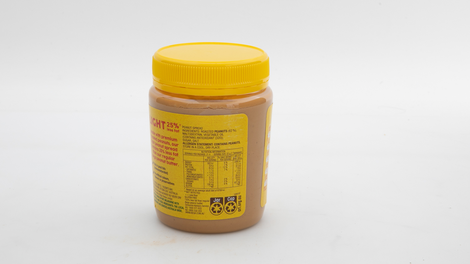 Bega Light Peanut Spread Crunchy