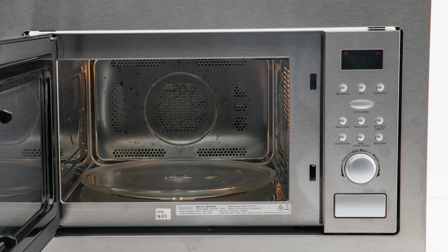 Bellini 25L Stainless Steel Convection Microwave BMW625TKX Review ...