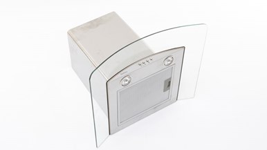 Bellini BRA603GCX-1F 60cm Curve Glass Rangehood Recirculating