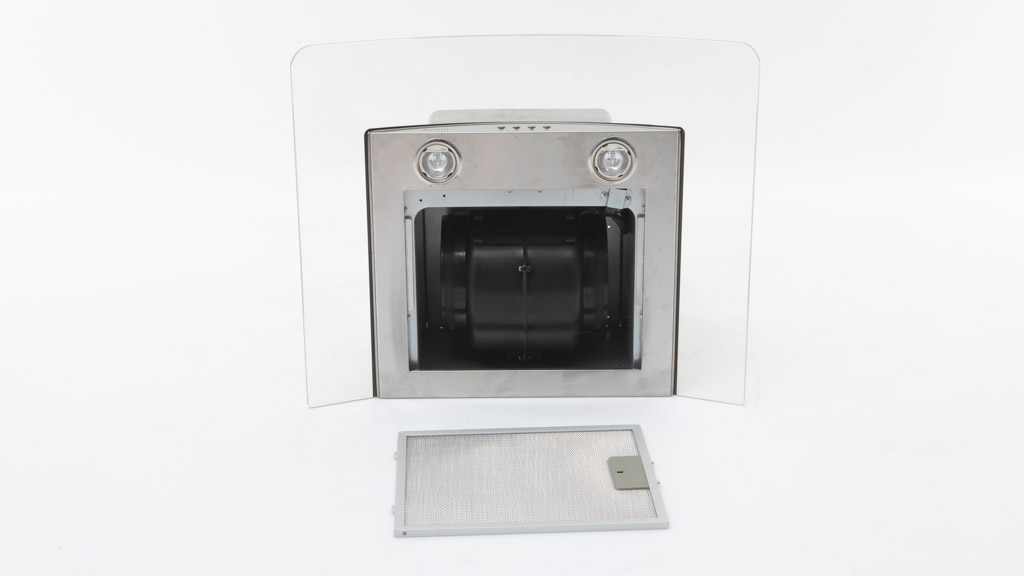 Bellini BRA603GCX-1F 60cm Curve Glass Rangehood Recirculating