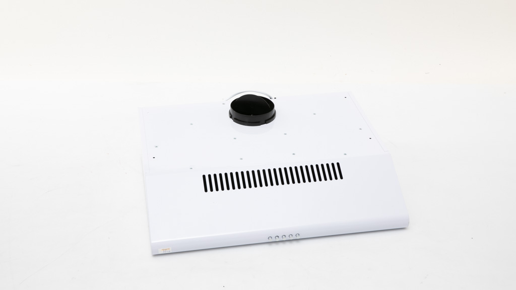 Bellini BRA603SW2-F 60cm Painted White Slimline Rangehood With Twin Motors Recirculating