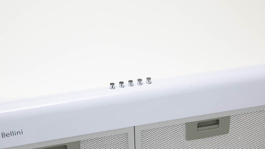 Bellini BRA603SW2-F 60cm Painted White Slimline Rangehood With Twin Motors Recirculating